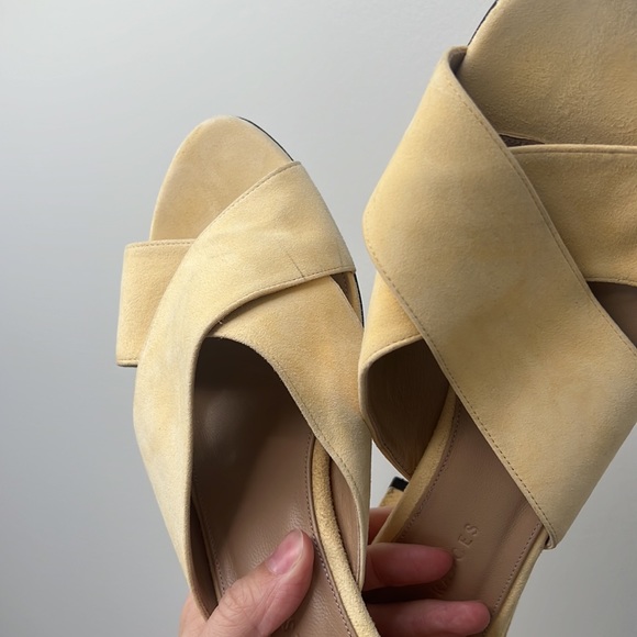 Dear Frances leather cross mules, butter - Picture 10 of 10